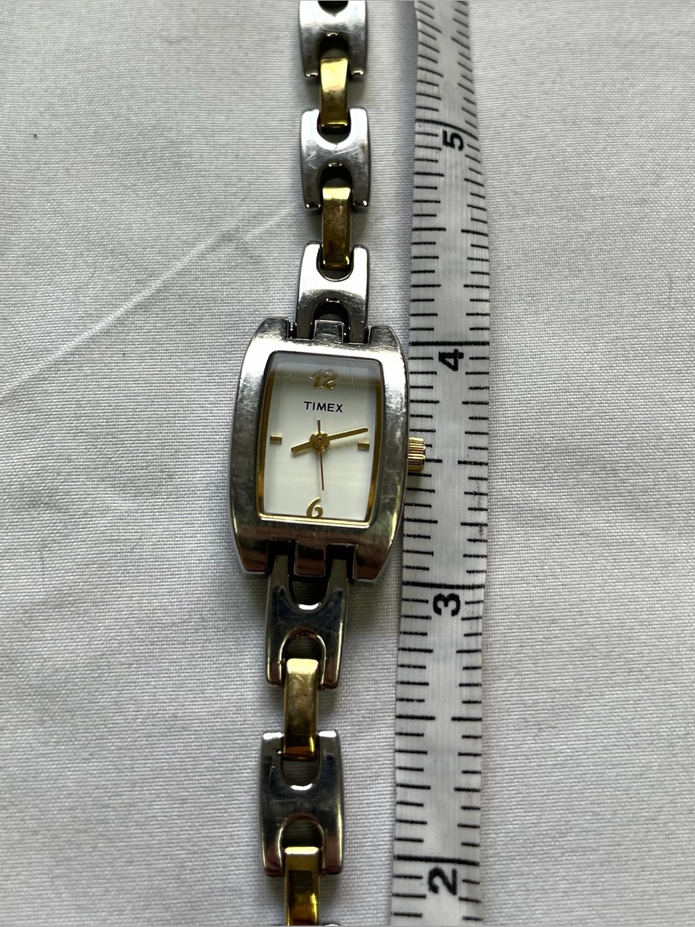 Timex Two-Tone Silver and Gold Link Bracelet Women's Watch